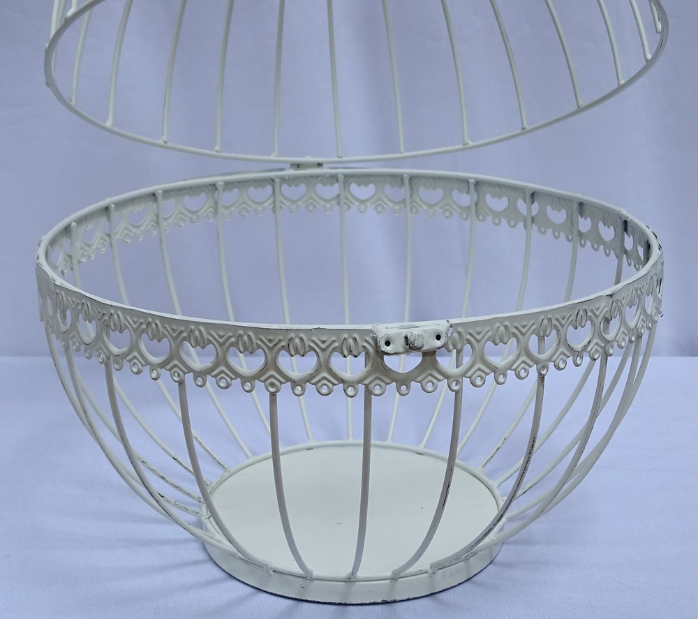 G2182 Romantic Bird Cage Hanging basket, Plant pot holder, stand with